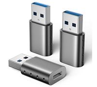 Adattatore USB C a USB 3.0 [3 Pezzi] Adattatore USB C Femmina a USB A Maschio Doppia Faccia Adattatore Ricarica Veloce Compatibile per Samsung S8 Google Pixel 2 MacBook Huawei