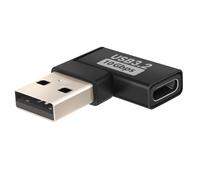 Adattatore USB-C a USB-A Maschio Curvo a Destra Carica e Trasferimento 10Gbps