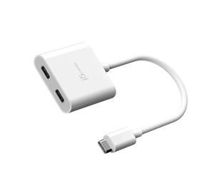 Adattatore USB-C a USB-C doppio con video o alimentazione j5create