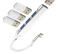 Adattatore USB C a USB Cable Hub MacBook Presa per iPhone 17 16 15 Pro Max Type C OTG 3.0 Multi Chiave Porta per Apple Connettore Accessori Multiple Compatibile con Samsung Galaxy S26 per iPad PC