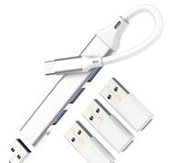 Adattatore USB C a USB Cable Hub Multi Macbook Presa per iPhone17 16 15 Pro Max Type C 3.0 OTG Chiave porta PC per Apple Maschio Connettore Doppio Accessorio per iPad Compatibile con Samsung Galaxy