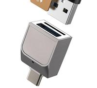 Adattatore USB C a USB Micro SD Lettore di Schede (2 in 1) per iPhone 16 15 Pro Card Reader Compatibile con Samsung per Apple Memorie Esterne Compact Flash OTG TF Tipo C Accessori Computer