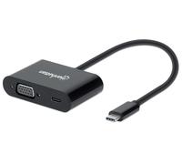Manhattan Adattatore Convertitore USB-C™ Maschio VGA Femmina con Power Del