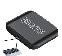 Adattatore USB C, cavo splitter adattatore, 3.03 x 2.17 in doppio monitor, funzione portatile, stabile gadget per laptop, computer, desktop dispositivi, ufficio, Home Workstation