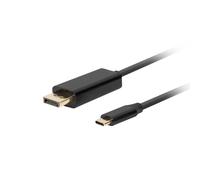 Adattatore USB C con DisplayPort Lanberg CA-CMDP-10CU-0010-BK Nero 1 m