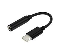 Adattatore USB-C con Jack 3.5 mm Aisens A109-0348 Nero 15 cm [1 Unità]