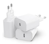 Adattatore USB C da 25 W, confezione da 3 caricabatterie USB C per iPhone 15 14 Plus Pro Max 13 12 11 SE, Pad, PD 3.0 iPhone, caricatore rapido per iPhone Power Adapter USB C (senza cavo di ricarica)