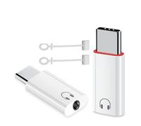 Adattatore USB C da 3,5 mm, da jack USB C a cuffie audio | Dongle Type C Adattatore Auricolare, Bianco