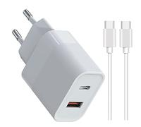 Adattatore USB C da 33 W USB C cavo di ricarica rapida per iPhone 15 15 Pro MaxSamsung Galaxy S24 S23 S22 S21 A54 A53 A52 A34 A33 A24 Galaxy Tab A9 A9+ S9 S8 S7 Google Pixel 8 7 6