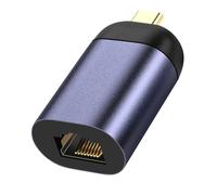 Adattatore USB-C / Ethernet trasferimento dati 100 Mbps compatto grigio scuro