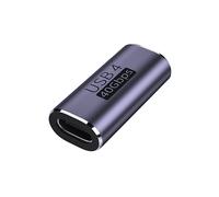 ADATTATORE USB-C FEMMINA A USB-C FEMMINA INF TYPE-C a TYPE-C dritto, pacchetto da 2, lega