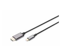 Digitus DA-70821 Cable USB-C - HDMI 1.8M 4K/30HZ Black Metal HOUSING