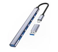 Adattatore USB C Hub 3.0 a 7 Porte, Ultra Thin Mini USB Distributore USB (3.0X1
