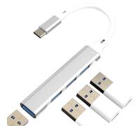 Adattatore USB C Hub per MacBook Docking Station Presa per Apple per iPad per iPhone 17 16 Pro Max Compatibile con Samsung Galaxy Thunderbolt Splitter Accessori porta 3.0 Stick Multiporta OTG Dongle