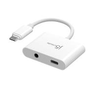 Adattatore USB-C J5CREATE JCA122-N Power Delivery Audio 3,5 mm Bianco