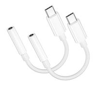 Adattatore USB C Jack 3.5mm, 2 Pezzi Adattatore Cuffie USB C to jack 3.5 Aux USBC Adattatore USB-C Aux per Phone 17 Air/17/16/15 Pro Max/Pro/Plus, Samsung Galaxy S25/S24/S23/S22, Google Pixel, Xiaomi
