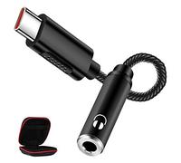 Adattatore USB C Jack 3.5mm per iPhone 17 16 15 Pro Max,Adattatore USB Type-C DAC Audio Aux,Adattatore Cuffie per Samsung Galaxy S26 A16 A17 A26 S25 A56 A36 S25 FE Z Fold7 6 per OnePlus 15 Pixel 10 9a