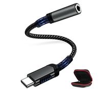 Adattatore USB C Jack 3.5mm per Samsung Galaxy A16 A17 A26 A34 A56 S26 S25,Adattatore USB C per Cuffie USB C,Adattatore Chip DAC Audio da USB C a jack 3,5mm per iPhone Air 17 16e 15Pro Max Pixel 10 9a