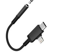Adattatore USB C Jack Lightning a Cavo Auricolare per iPhone per Apple Presa Audio Compatibile con Samsung Galaxy S26 S25 3,5 mm Tipo C AUX Cavo Ausiliario per Auto Accessori Doppio per iPad
