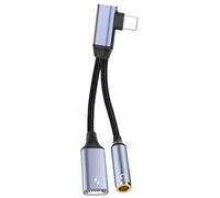 Adattatore USB C jack per cuffie, adattatore audio tipo C da 3,5 mm | Adattatore per cuffie e caricabatterie 2 in 1 - Connettore per cuffie portatile, adattatore da 3,5 mm, adattatore audio leggero