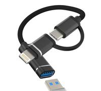 Adattatore USB C Lightning a USB (2 in 1) OTG 3.0 Stick Digital Camera Type-C Spina Backup per Apple MFI Certified Tastiera Connettore Adattatori per iPad Femmina Compatibile con Samsung per Iphnoe 15