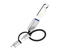 Adattatore USB C Lightning Maschio a USB Femmina(2in1) per iPhone 16 15 14 per Apple Connettore OTG 3.0 Cavo MacBook Compatibile con Samsung S24 Adapter Android Dati Digitale Fotocamera Foto per iPad