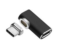 Adattatore USB-C Magnetico - MICRO CONNECT - 90 - Maschio-Femmina - Dritto - Nero