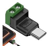 Adattatore USB C,Maschio 2 Pin Senza Saldare Convertitore Terminale - USB Tipo C Maschio A 2 Pin Connettore di Ricarica Crimping Connector,Per La Riparazione Scientifica Industriale Ricarica Mobile