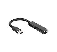 SBS Adattatore Audio con Jack Femmina 3,5mm, Adattatore con connettore USB-C Maschio, Porta USB-C Femmina per Ricarica, connettori in Metallo, Cavo in Tessuto Lungo 9cm