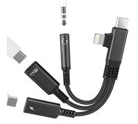 Adattatore USB C OTG Type C a jack Lightning AUX cuffie per iPhone17 16 15 14 13 Pro Max compatibile con Samsung S25 S24 per Apple cavo di ricarica splitter 3,5 mm femmina per iPad distributore dati