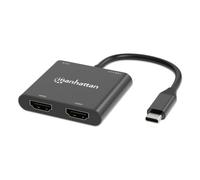 Manhattan Adattatore USB-C PD Doppio Monitor HDMI 154321 per Laptop e Tablet
