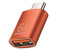 Adattatore USB C per OTG per Xiaomi e Samsung S20 consente la connessione a dispositivi di archiviazione USB e periferiche di ingresso (arancione)