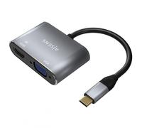 AISENS A109-0627 cavo e adattatore video 015 m USB tipo-C HDMI + VGA (D-Sub) Grigio