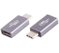 Adattatore USB-C®, presa USB-C®, 4.0, metallo, Pro 10080138 BKL Electronic Contenuto: 1 pezzo