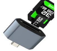Adattatore USB C SD per lettore di schede Micro SD per iPhone 17 16 15 Pro Max compatibile con Samsung Galaxy S26 S25 S24 per Apple Flash OTG 3.0 TF Stick esterno per iPad accessorio portatile