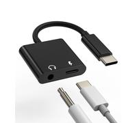 Adattatore USB C spina a jack per cuffie da 3,5 mm, jack DAC USB, ricarica rapida e audio AUX Micro separatore prolunga Tablet per iPhone per iPad Compatibile con Samsung Galaxy S22 Ultra,LG, Pixel 4