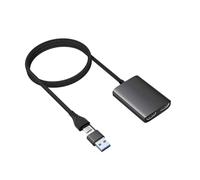 Adattatore USB C Split Screen Doppio HDTV compatibile convertitore di uscita per monitor da ufficio e home theater