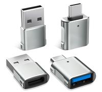 Adattatore USB C U-SB, 4 pezzi Adattatore USB A OTG Connettore Cavo Caricatore Thunderbolt 4 Compatibile con iPhone 16 15 14 13 Pro,iPad Pro,SE,MacBook,Samsung Galaxy Z Flip Fold 5,A54,S25