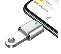 Adattatore USB C - Üsb-c a Uśb | Adattatore Uśb 3.0 maschio a Type-C femmina con luce respiratoria a LED, trasferimento dati da 5 Gbps per tastiera, mouse, unità USB e uso auto, alloggiamento in