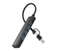 Adattatore USB C + USB 5 porte per 5 in 1 USB C/USB Dongle 3xUSB2.0+1xUSB3.0+1xType C Adapter Per Laptops Tastiere