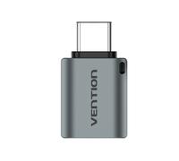 Adattatore USB-C Vention CDQH0 grigio alluminio 5 Gbps da tipo C maschio a USB-A femmina