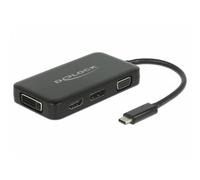 Adattatore USB-C verso HDMI, DisplayPort, DVI-I e VGA DeLOCK 63929
