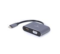 Adattatore USB con VGA/HDMI GEMBIRD A-USB3C-HDMIVGA-01