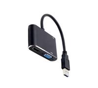 Adattatore USB, connettore HD, convertitore display, configurazione Plug and Play, trasferimento del segnale ad alta risoluzione, uso di presentazione desktop per laptop TV, 7x2x1 pollici, pezzo