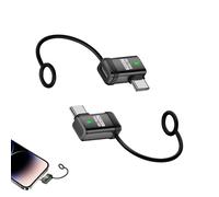Adattatore USB di tipo C, convertitore USB portatile con cordino anti-smarrimento, connettore per telefono cellulare per casa, ufficio, tablet, desktop, laptop