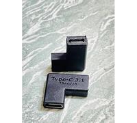 Adattatore USB di tipo C maschio a femmina a gomito a 90 gradi, connettore a U su e giù, USB 3.1 (USB C 3.1 F/F)