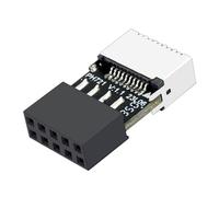 Adattatore USB | Estensione 'intestazione della scheda madre | Convertitore di tipo C ad alta velocità maschio a femmina per connessione USB 2.0-porta femmina di tipo E, plug-in facile, design por