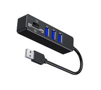 Adattatore USB Expander USB a 5 porte con 3 porte USB 2.0 Splitter trasferimento dati veloce con slot per lettore di schede ampiamente usato