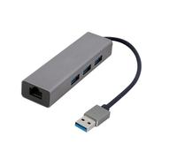 Adattatore USB Gembird A-AMU3-LAN-01 3 USB 3.0 Gigabit Ethernet Metallo