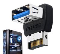 Adattatore USB header | Scheda madre del computer USB 3.1 a tipo E Header Convertitore, pannello 90 gradi di sterzo per adolescenti, ragazzi, uomini, giovani donne